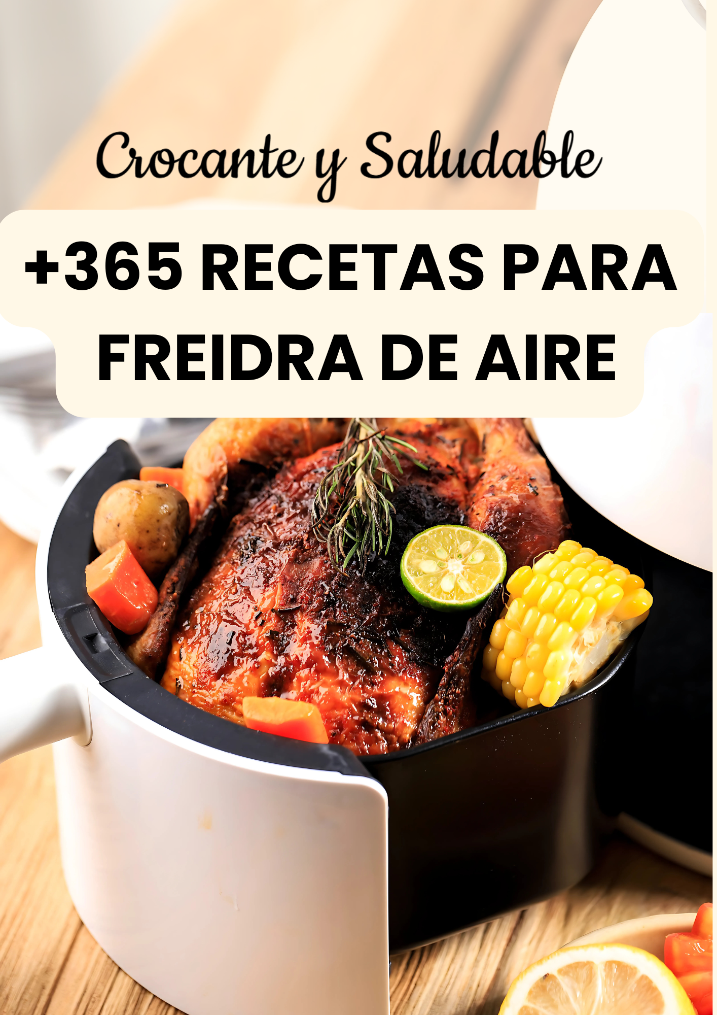 +365 RECETAS EN FREIDORA DE AIRE + 5 BONOS